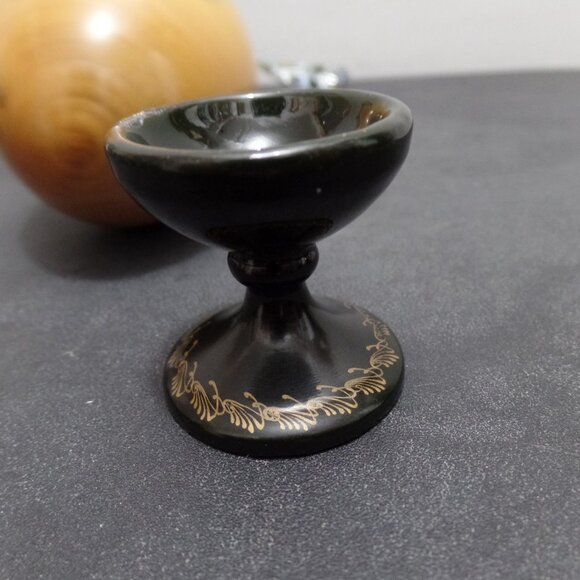 Vintage Russian Hand Painted Wooden Egg w/ Stand - Picture 13 of 13